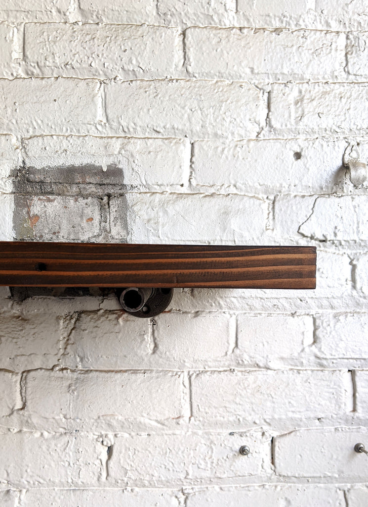 Perfect Brown Reclaimed Wood Shelf - Made in Detroit