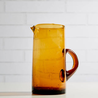 Moroccan Hand-Blown Pitcher - Woodward Throwbacks