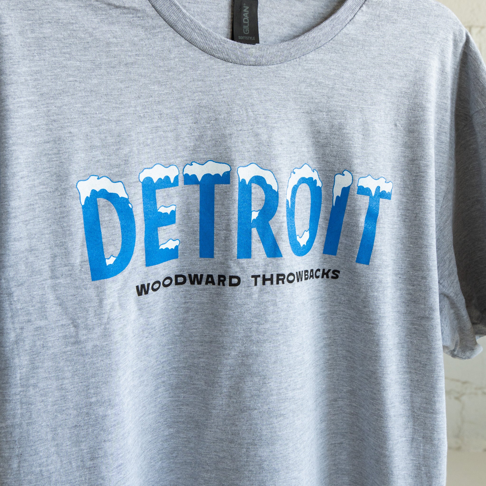 icy Detroit tee close up view