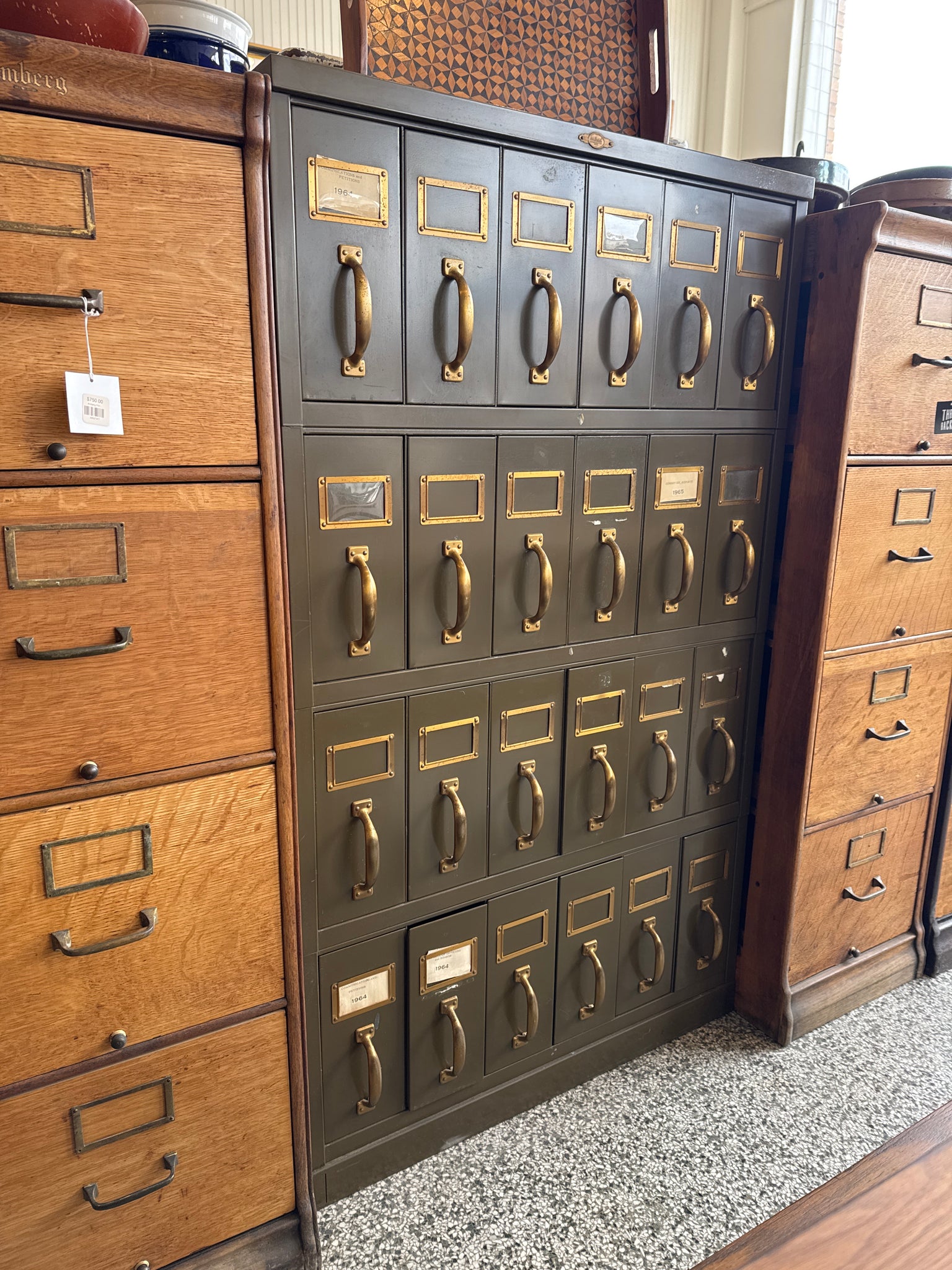 Olive Art Metal Multi-Drawer Cabinet
