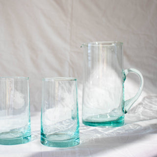 Moroccan Hand-Blown Pitcher - Woodward Throwbacks