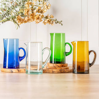 Moroccan Hand-Blown Pitcher - Woodward Throwbacks