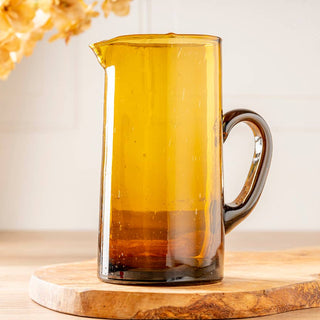 Moroccan Hand-Blown Pitcher - Woodward Throwbacks