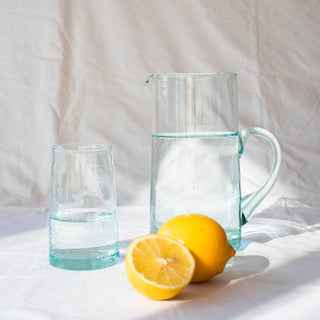 Moroccan Hand-Blown Pitcher - Woodward Throwbacks