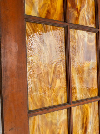 Amber Stained Glass Room Divider