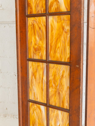 Amber Stained Glass Room Divider