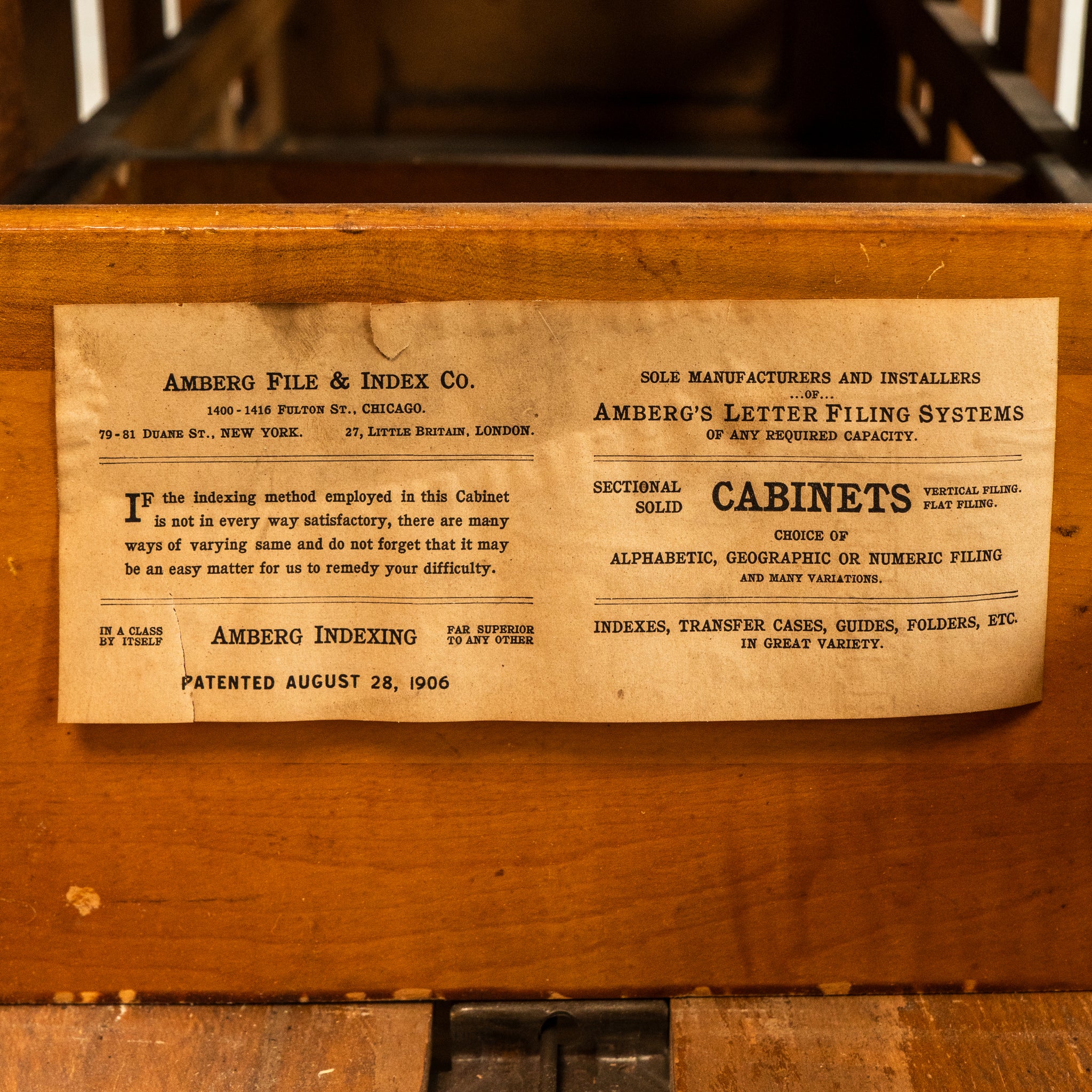 Amberg Filing Cabinet No. 2