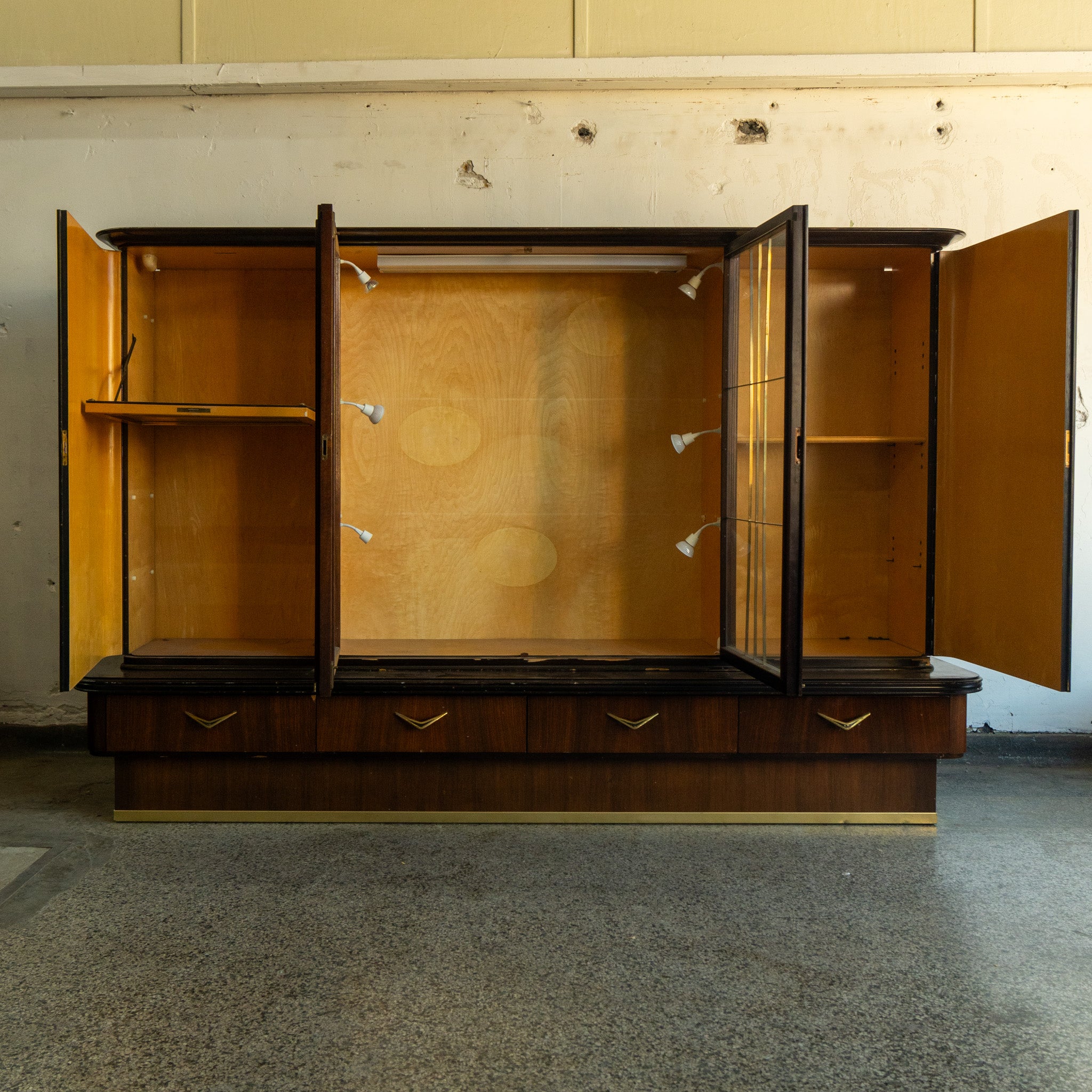 Antique Art Deco Wall Bar