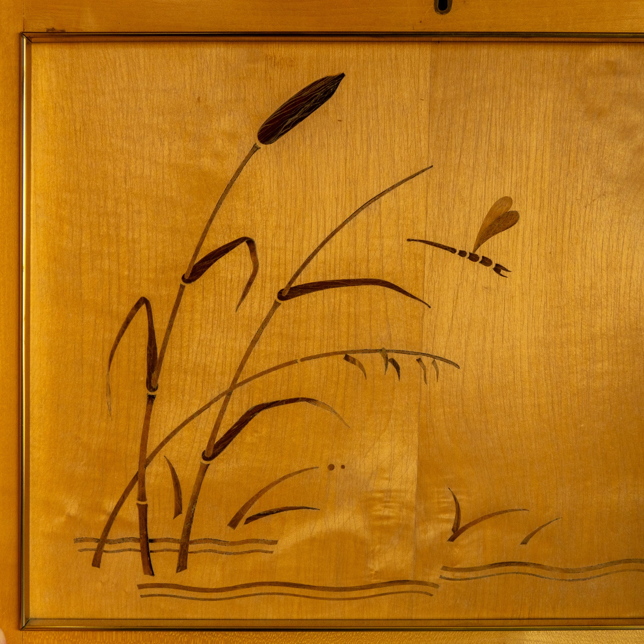 Antique Art Deco Wall Bar