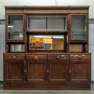 Large Oak Antique Back Bar
