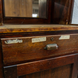 Large Oak Antique Back Bar