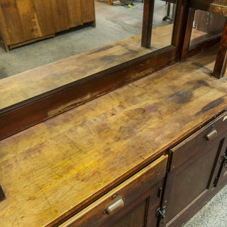 Large Oak Antique Back Bar