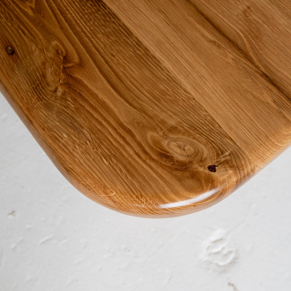 art deco coffee table top view reclaimed wood