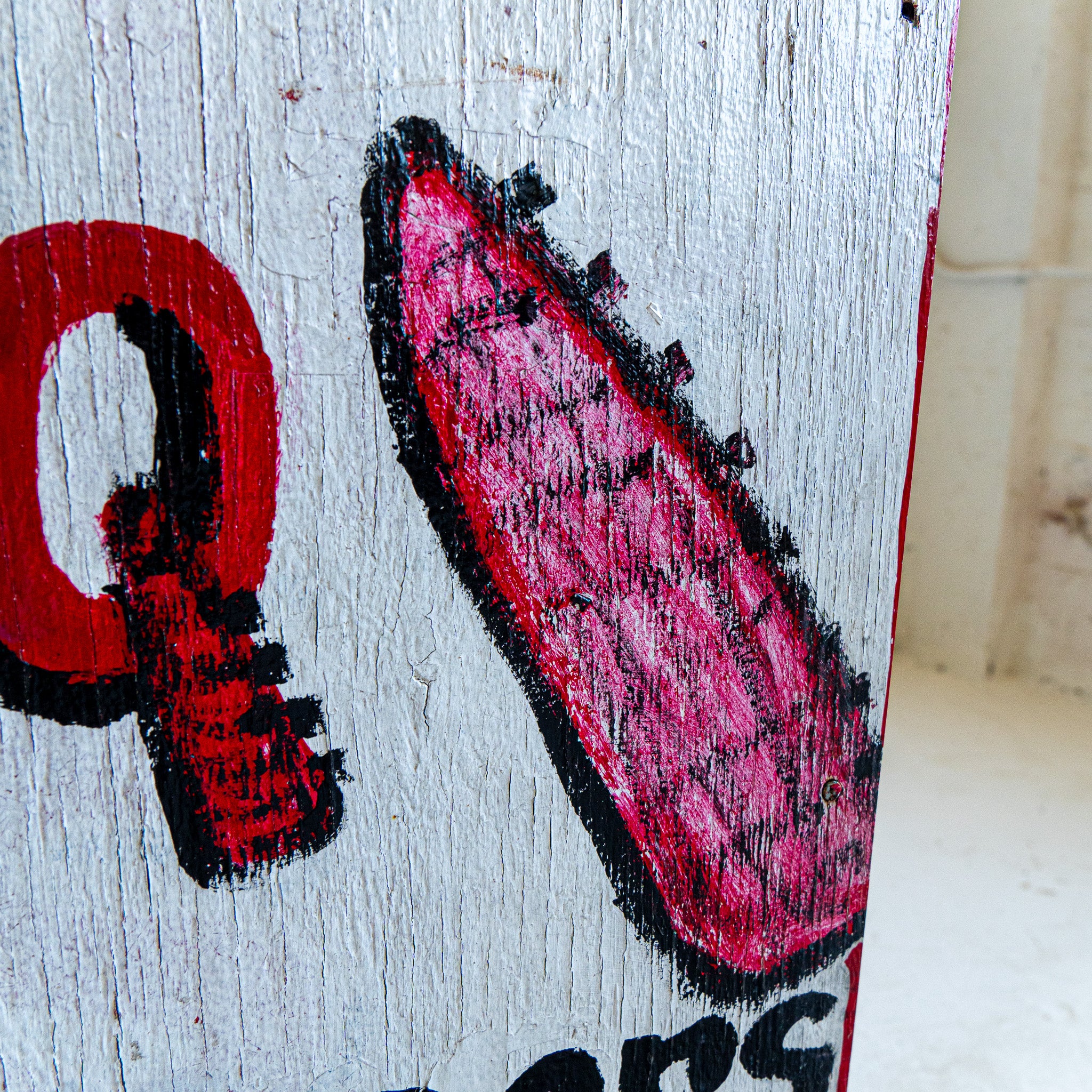 BBQ Cabinet 1 close up detail view reclaimed wood