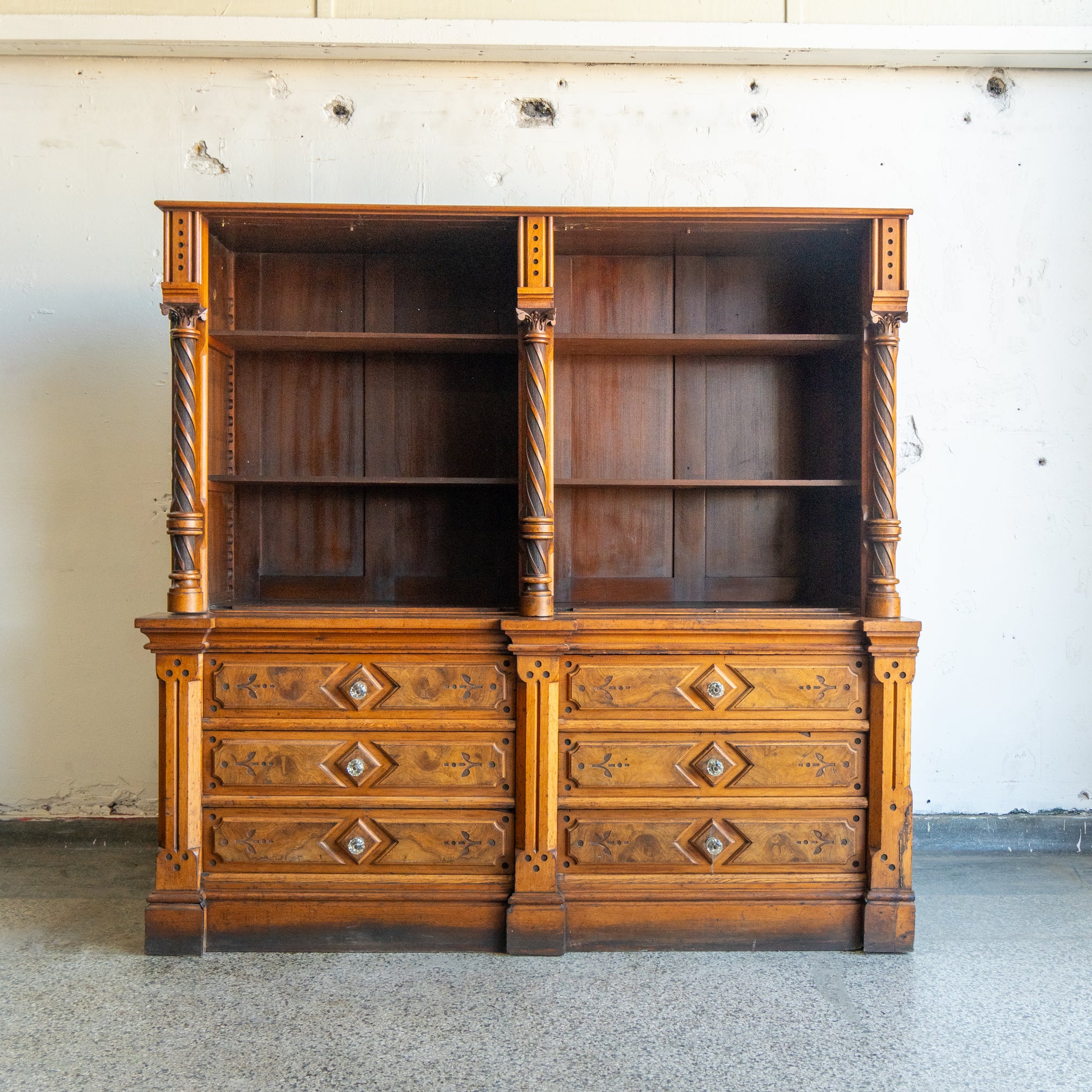 Unique Carved Back Bar