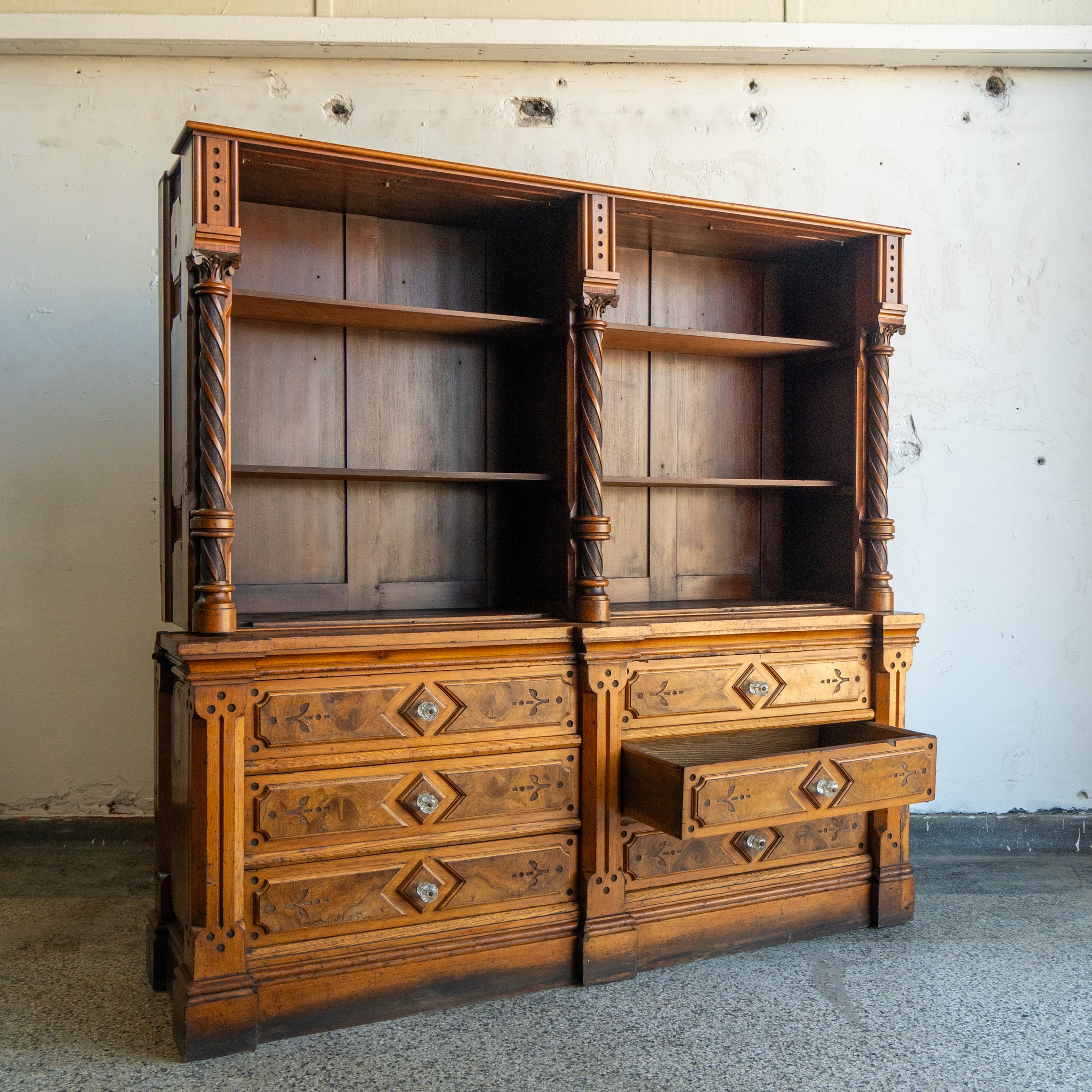 Unique Carved Back Bar