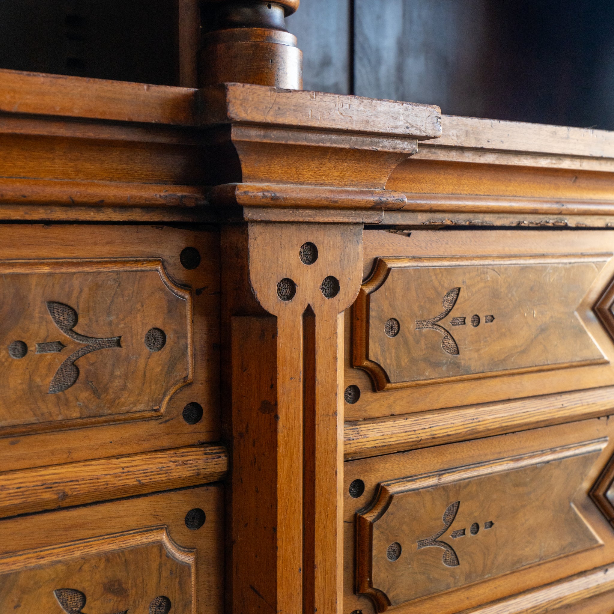Unique Carved Back Bar