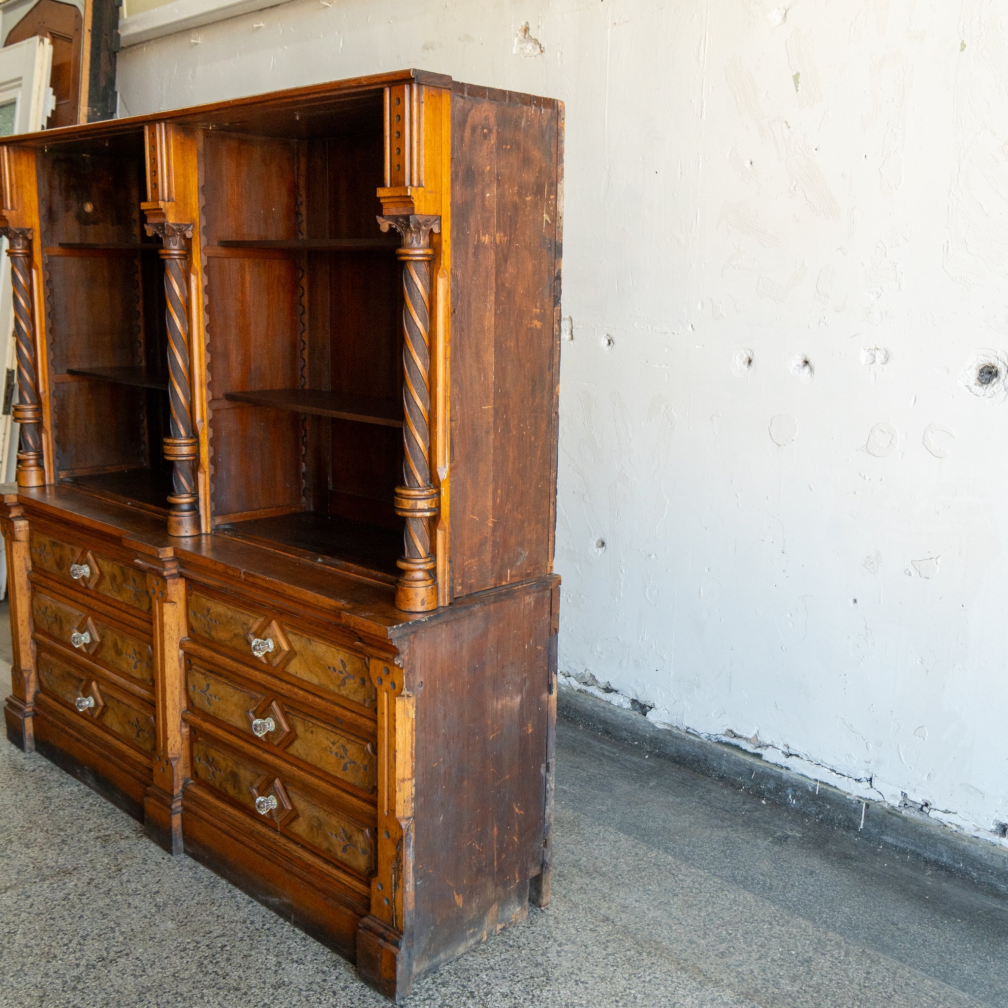 Unique Carved Back Bar