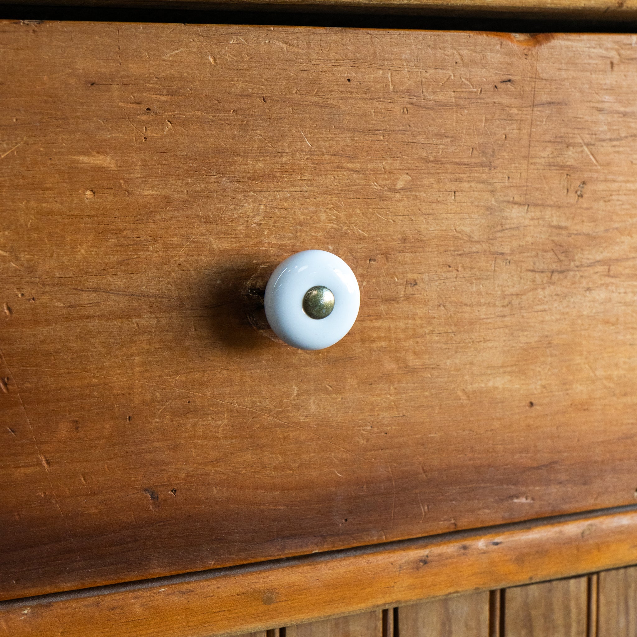 Beadboard Country Hutch