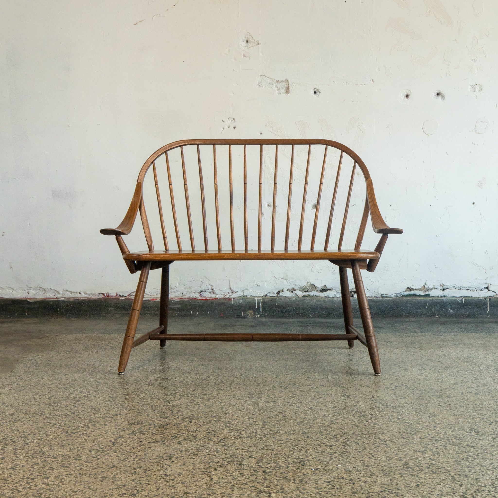 Windsor Style Oak Bench