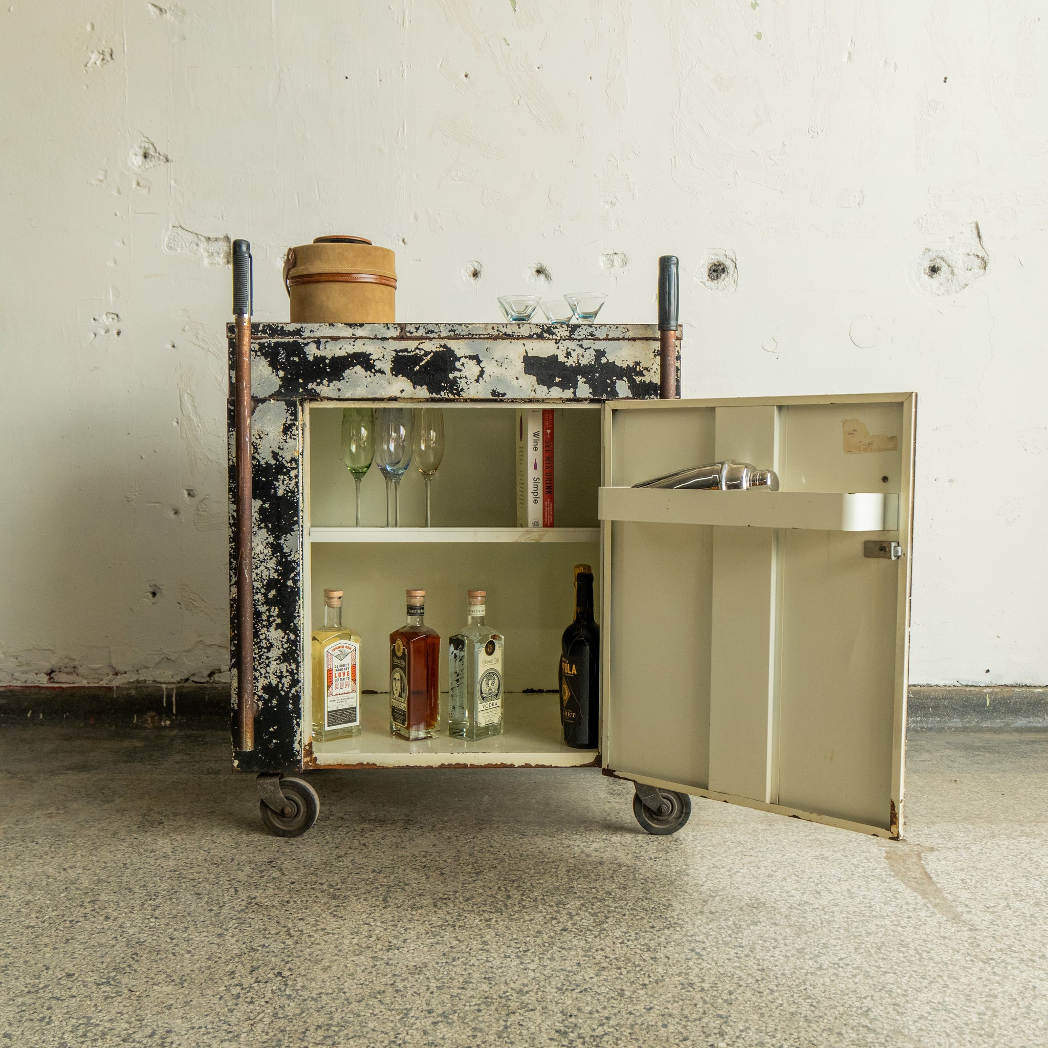 Industrial Bar Cart