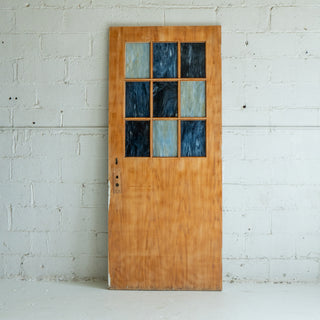 Blue Checkered Door