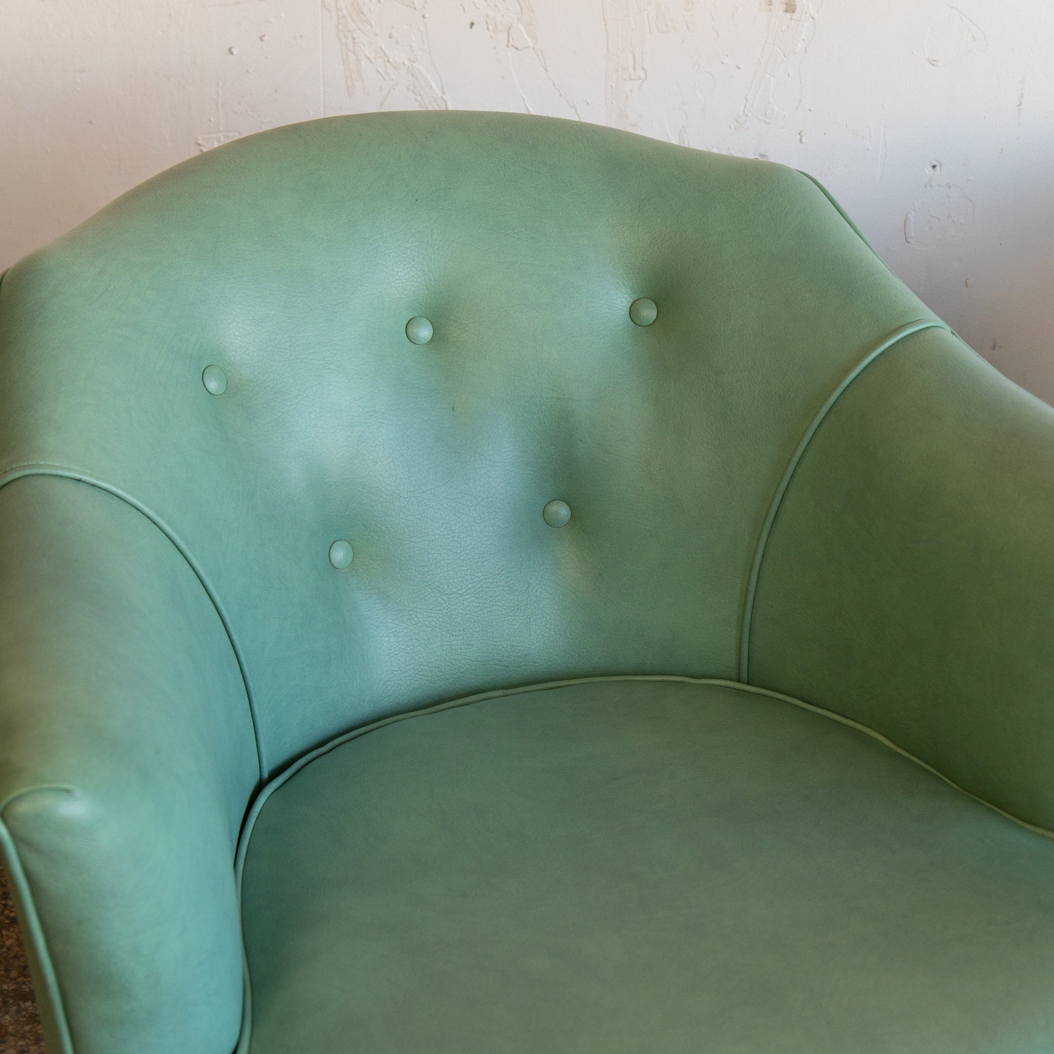 Vintage Blue Swivel Chairs