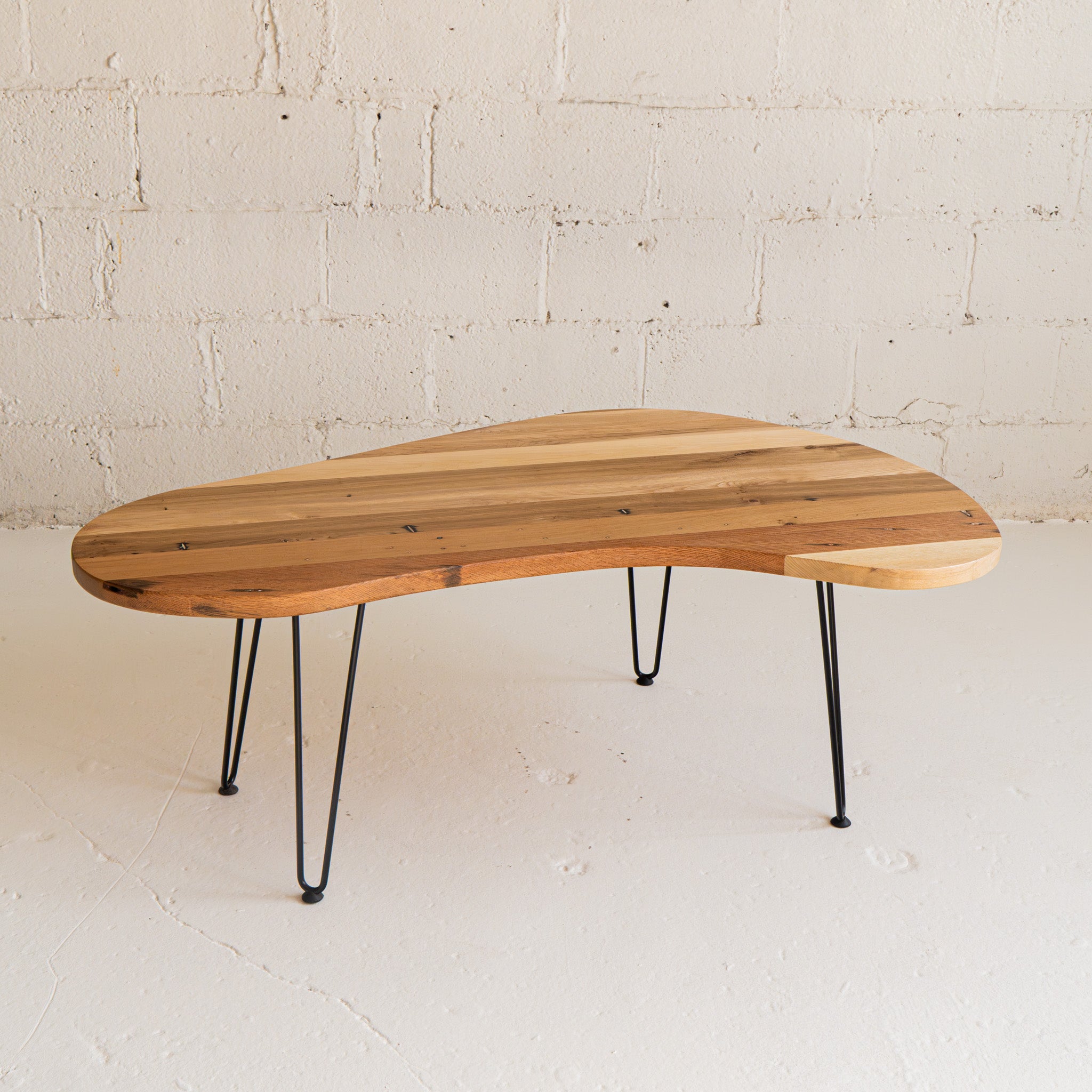 boomerang coffee table hairpin legs full view