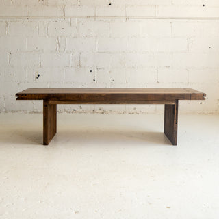 Salvaged Butcher Block Coffee Table