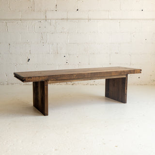 Salvaged Butcher Block Coffee Table