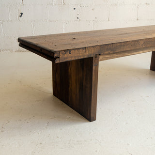 Salvaged Butcher Block Coffee Table