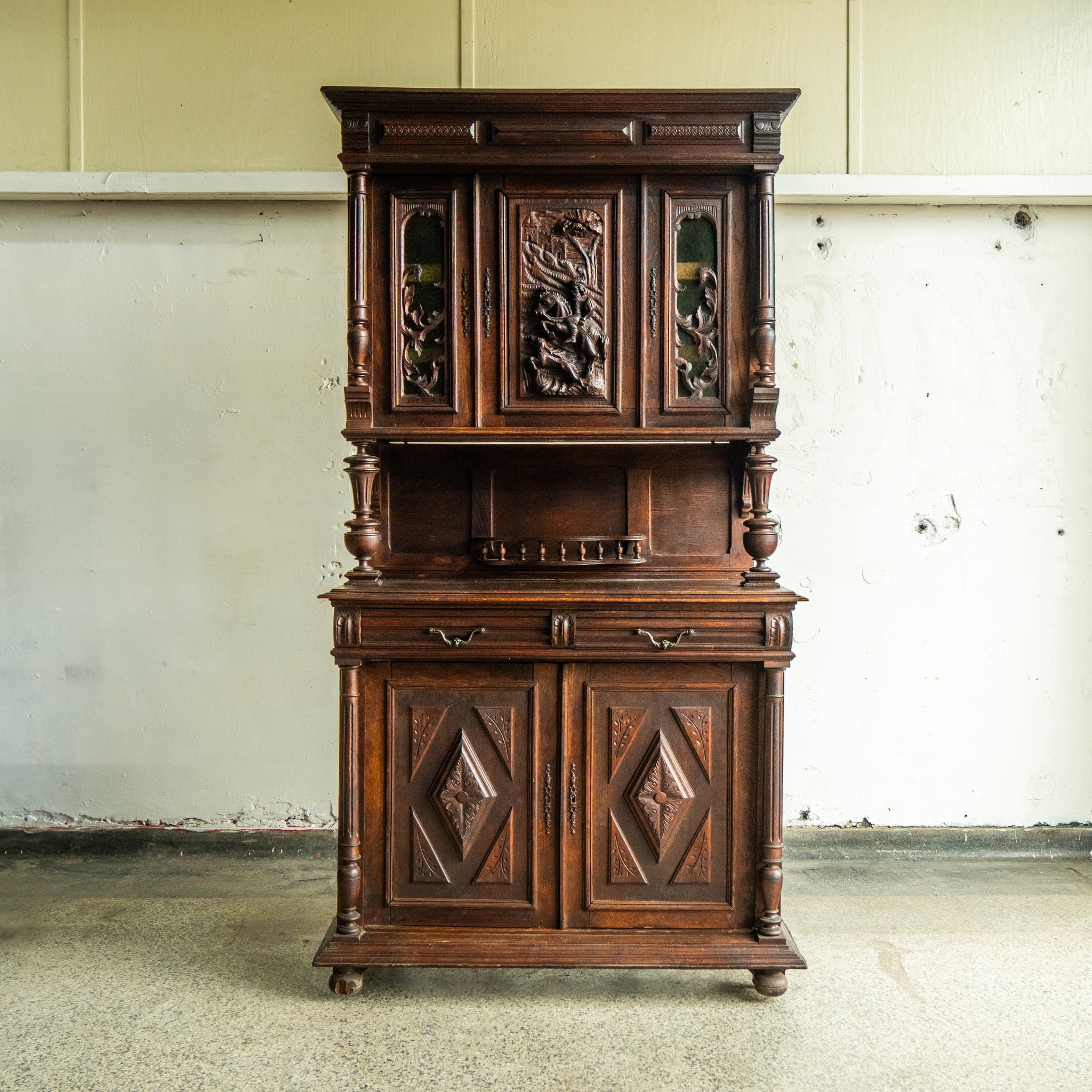 Antique Ornate Hutch