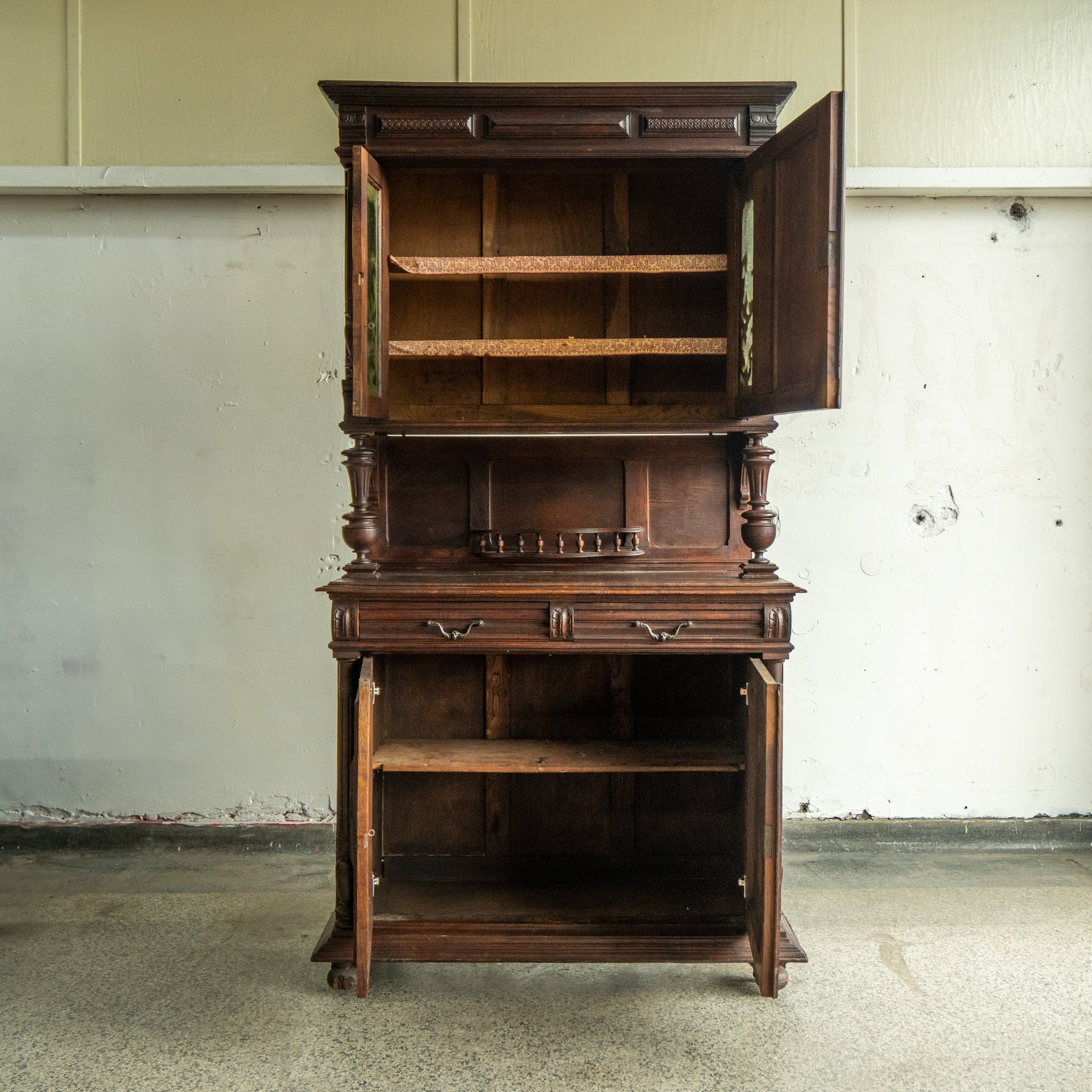 Antique Ornate Hutch
