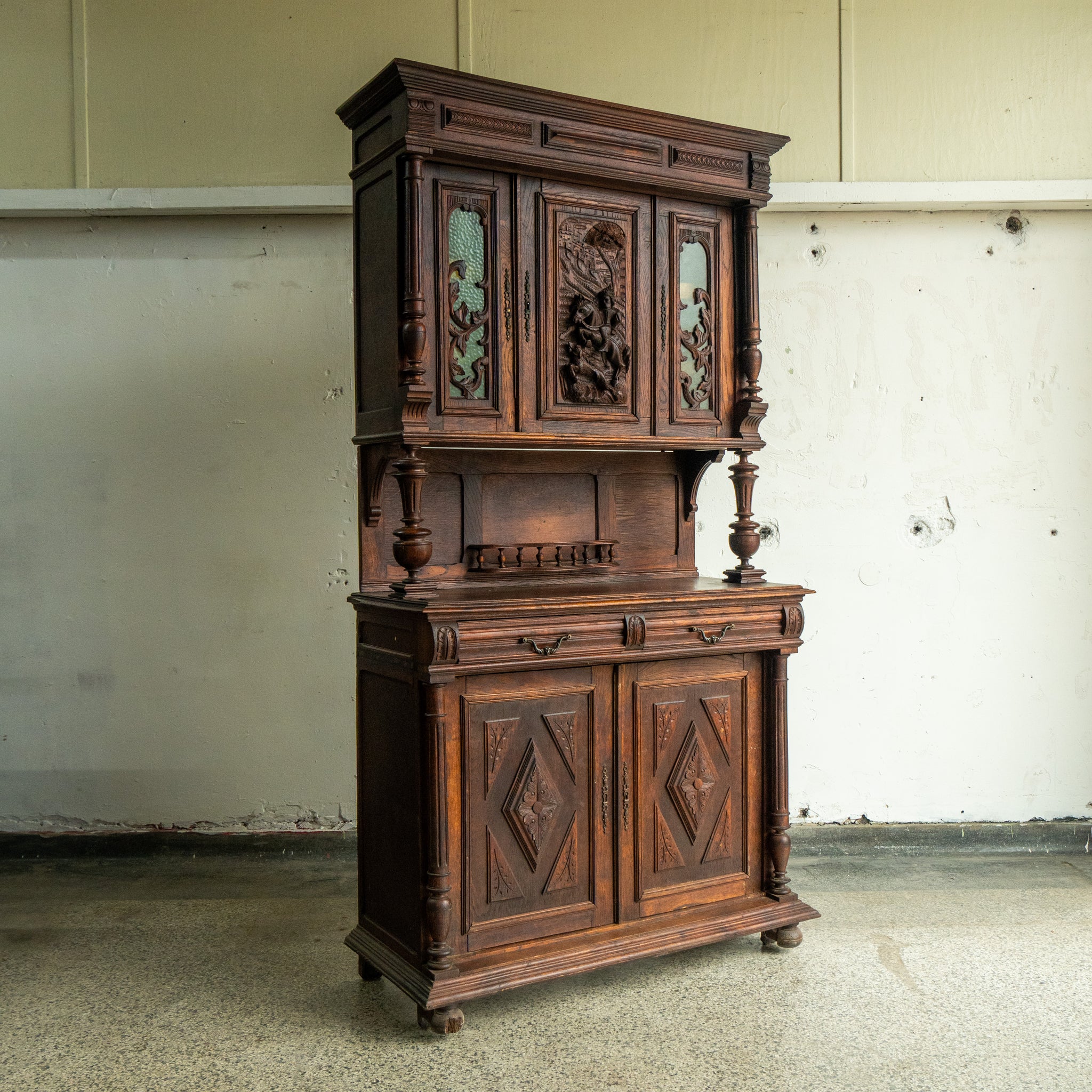 Antique Ornate Hutch