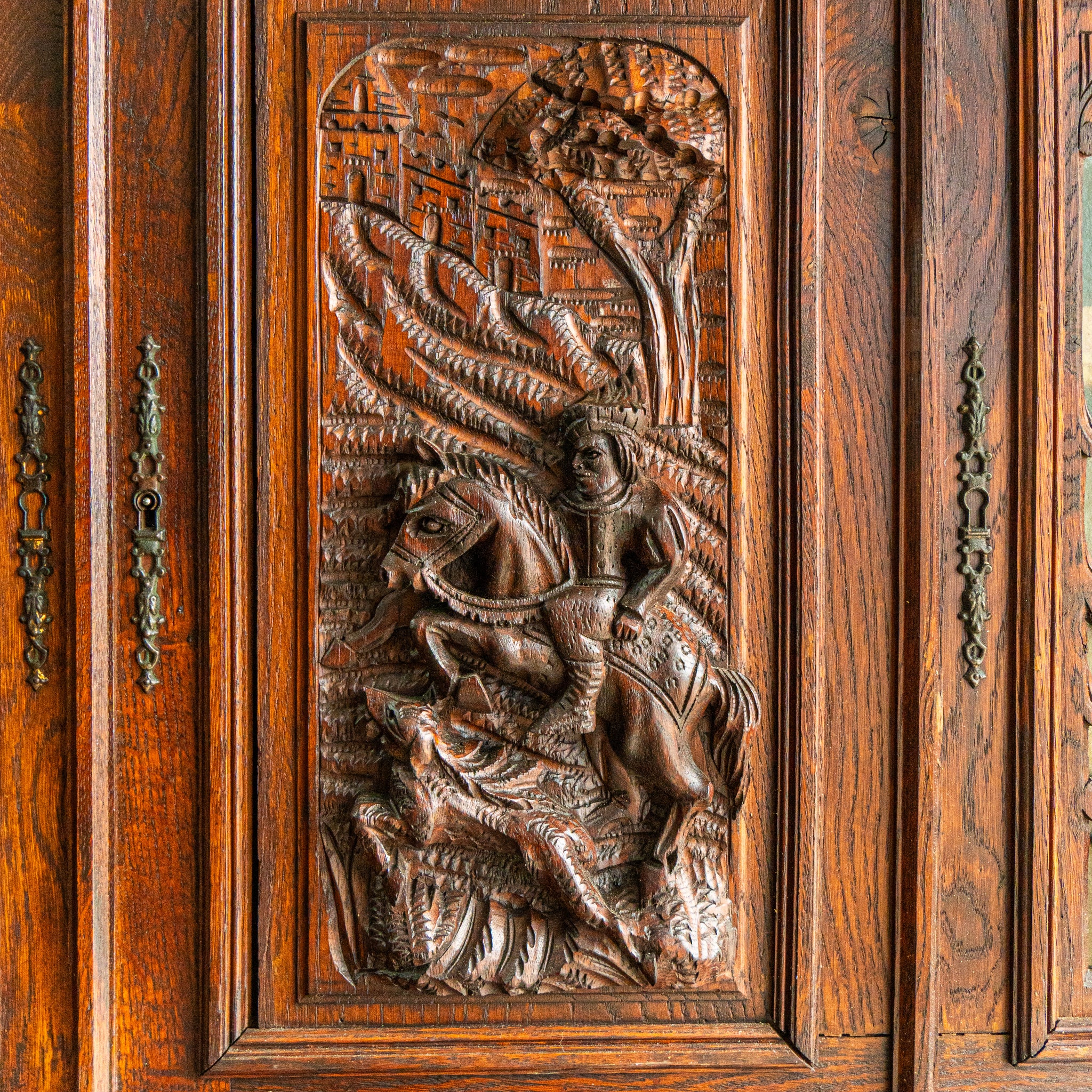 Antique Ornate Hutch