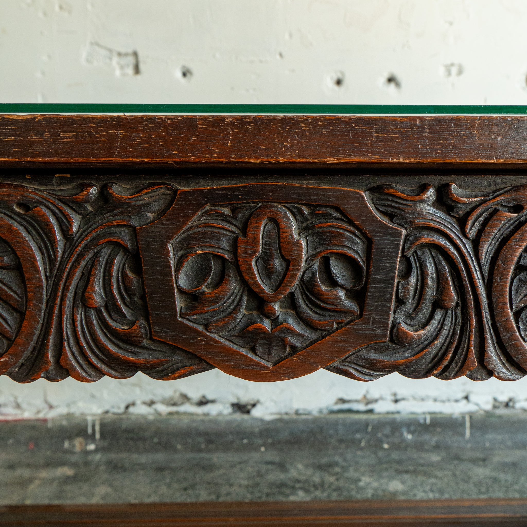Antique Oak Library Table
