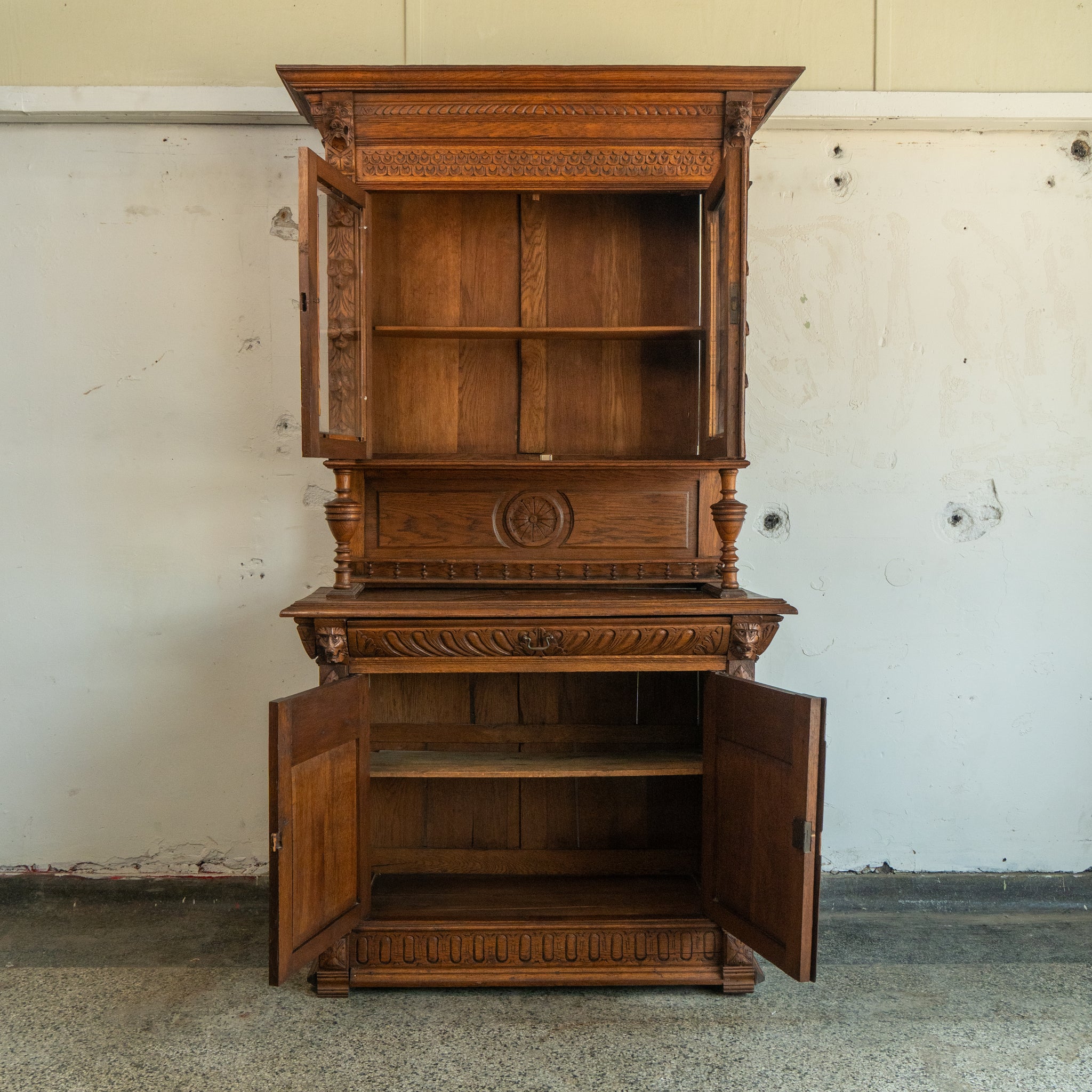 Ornate Carved Hutch