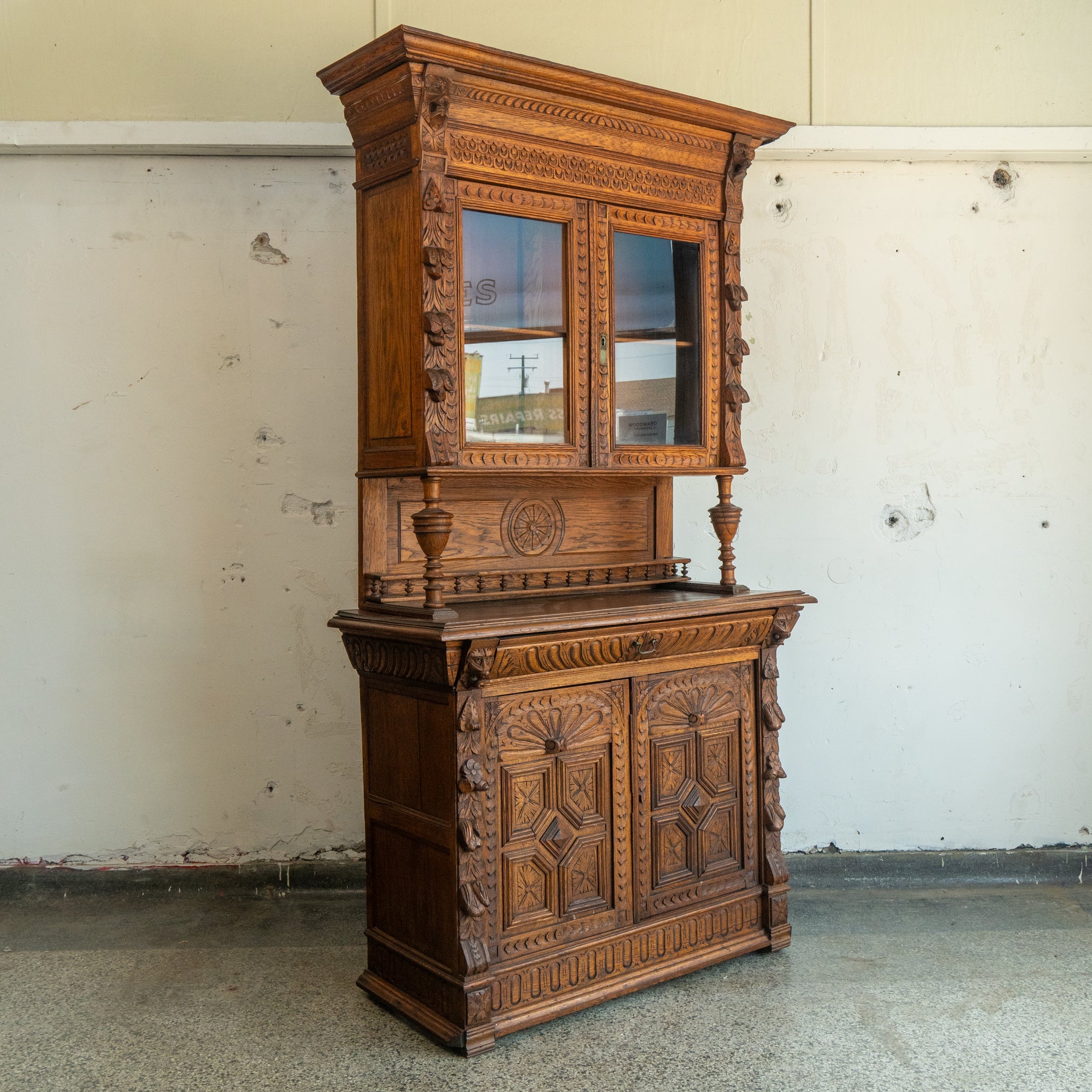 Ornate Carved Hutch