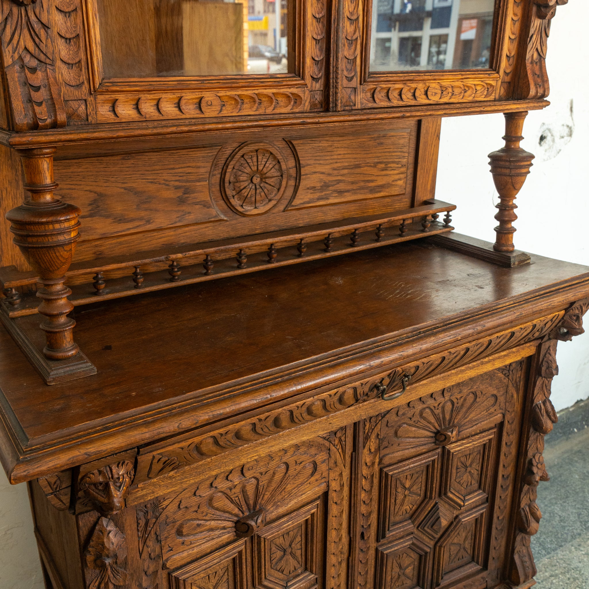 Ornate Carved Hutch