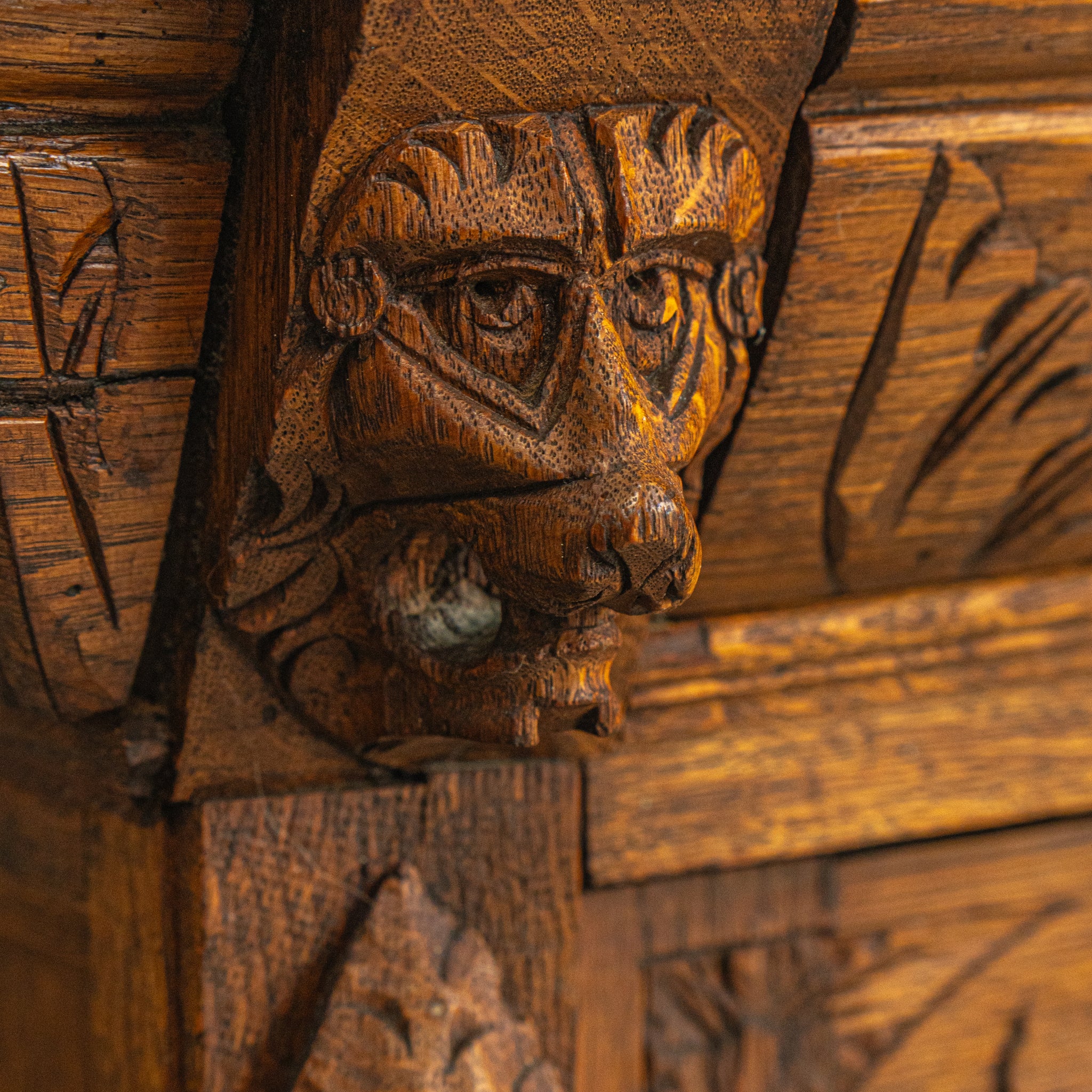 Ornate Carved Hutch