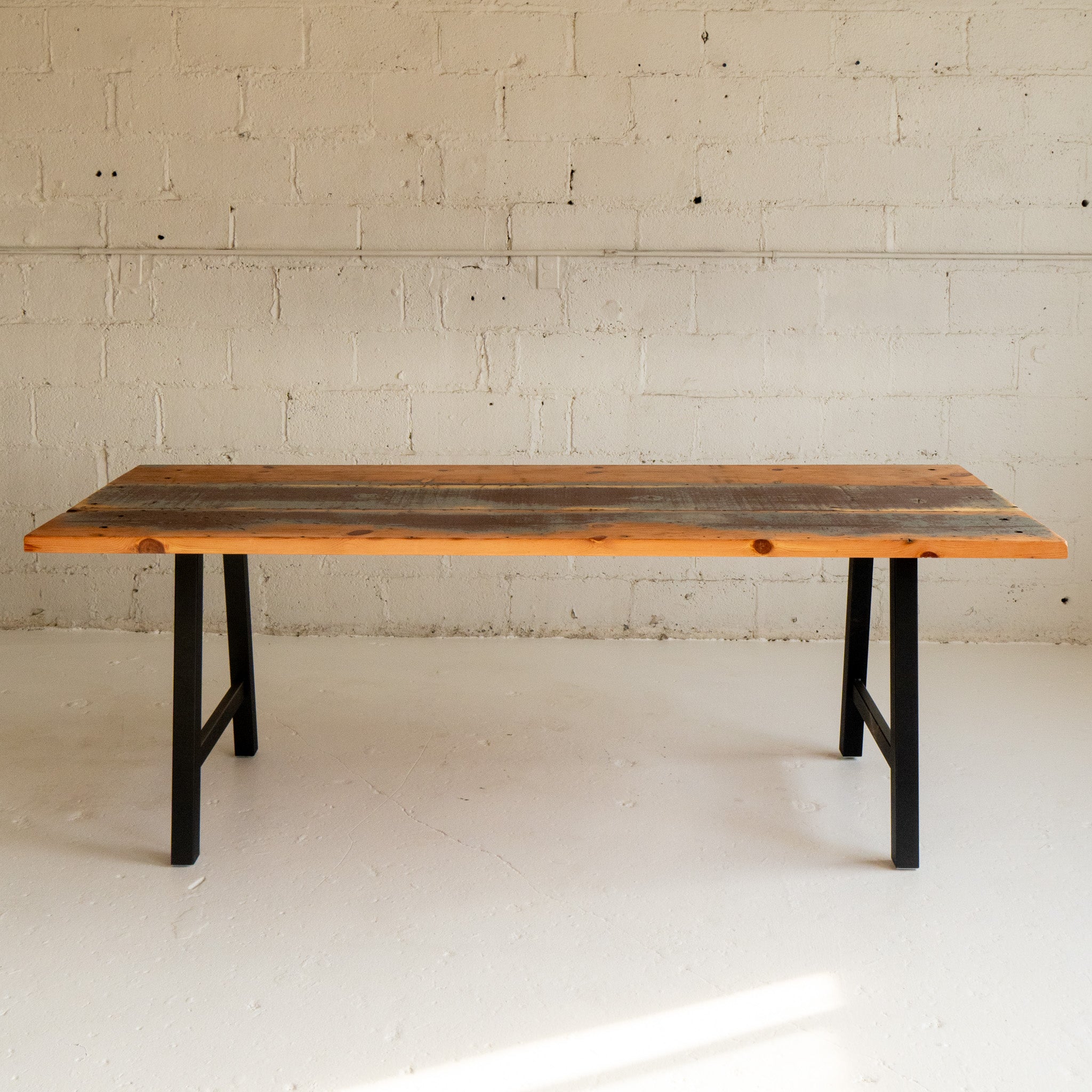 Distressed Hardwood Dining Table