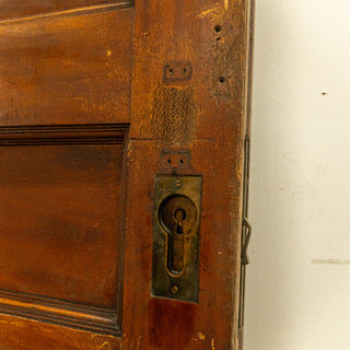 vintage six panel door salvaged door brass details