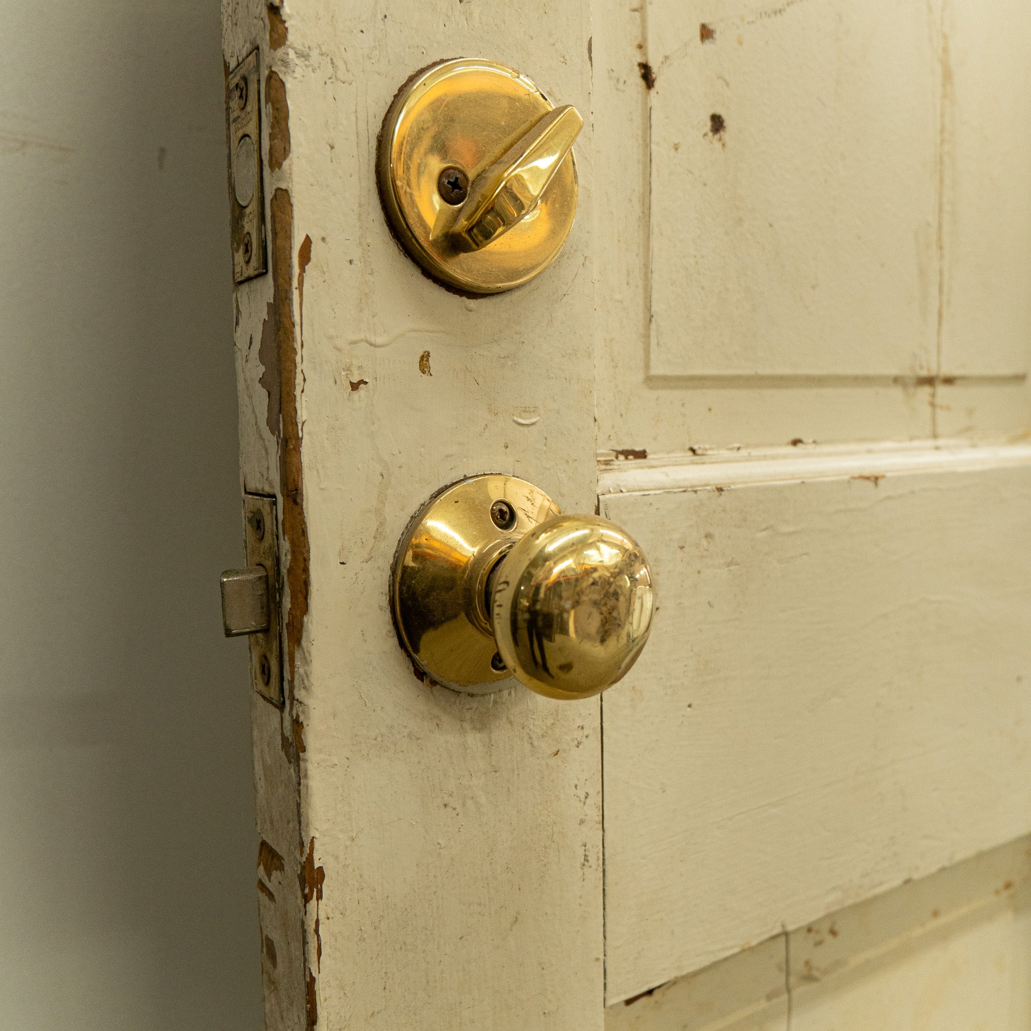Antique White Exterior Door