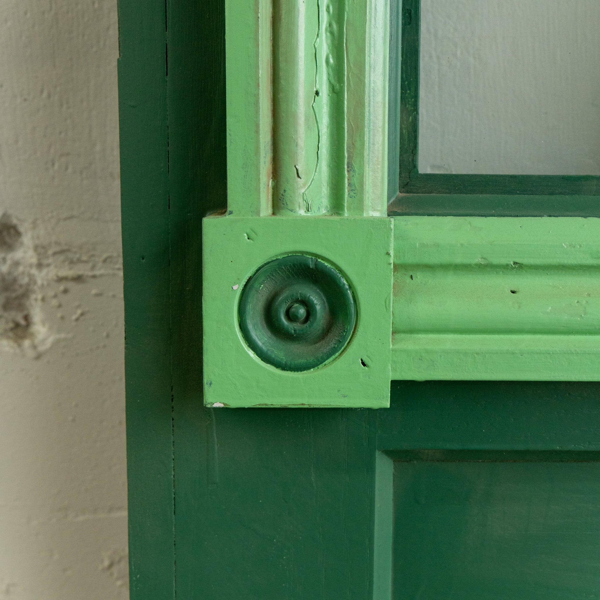 Green Rosette Door