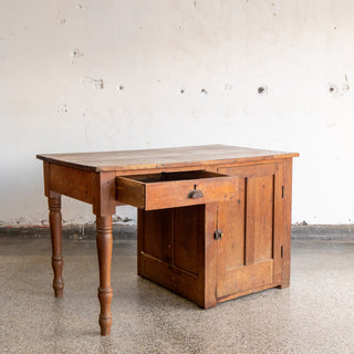 Antique Double Door Writers Desk