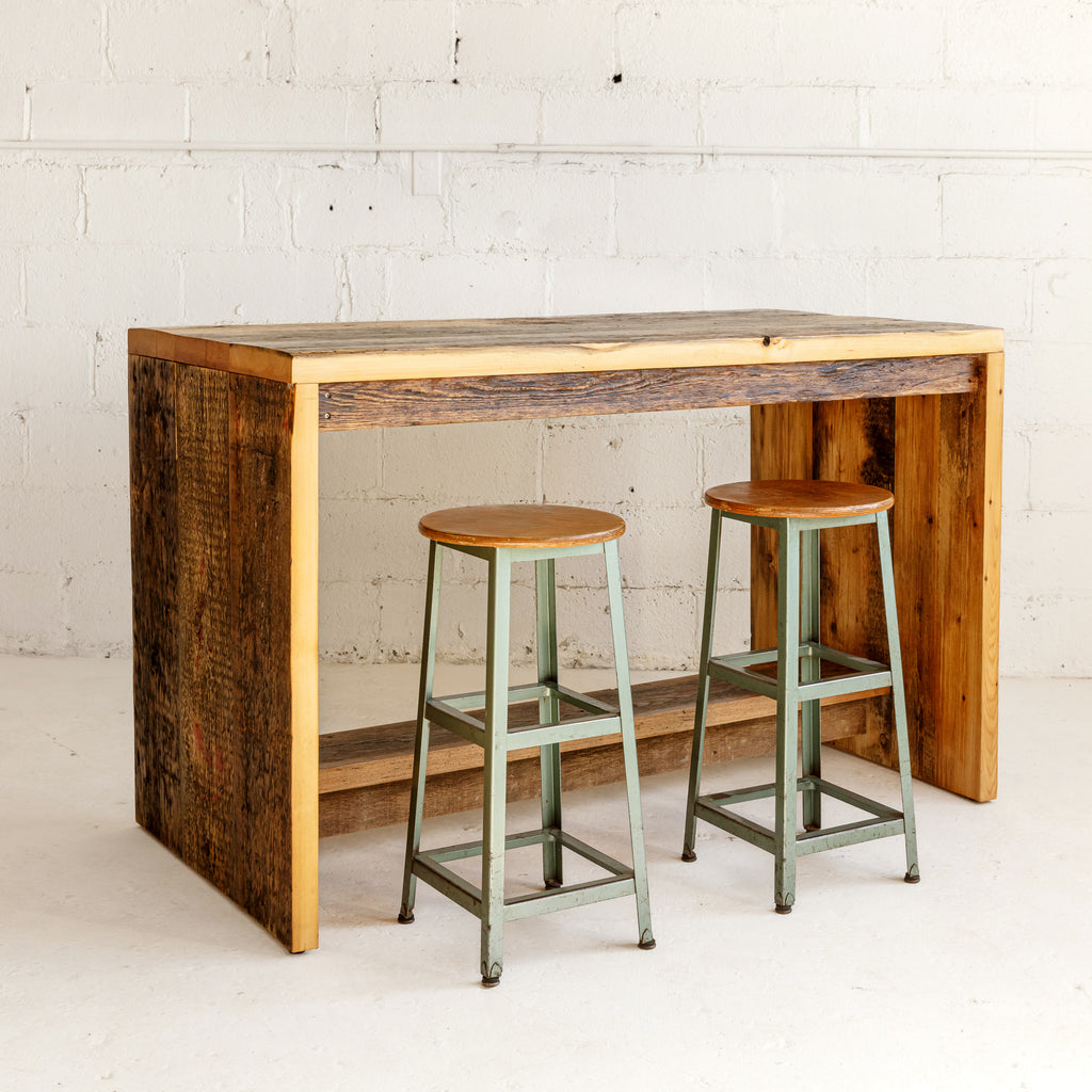 Ella Island with stools reclaimed wood