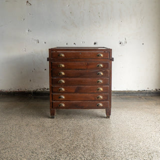 English Print Display Cabinet