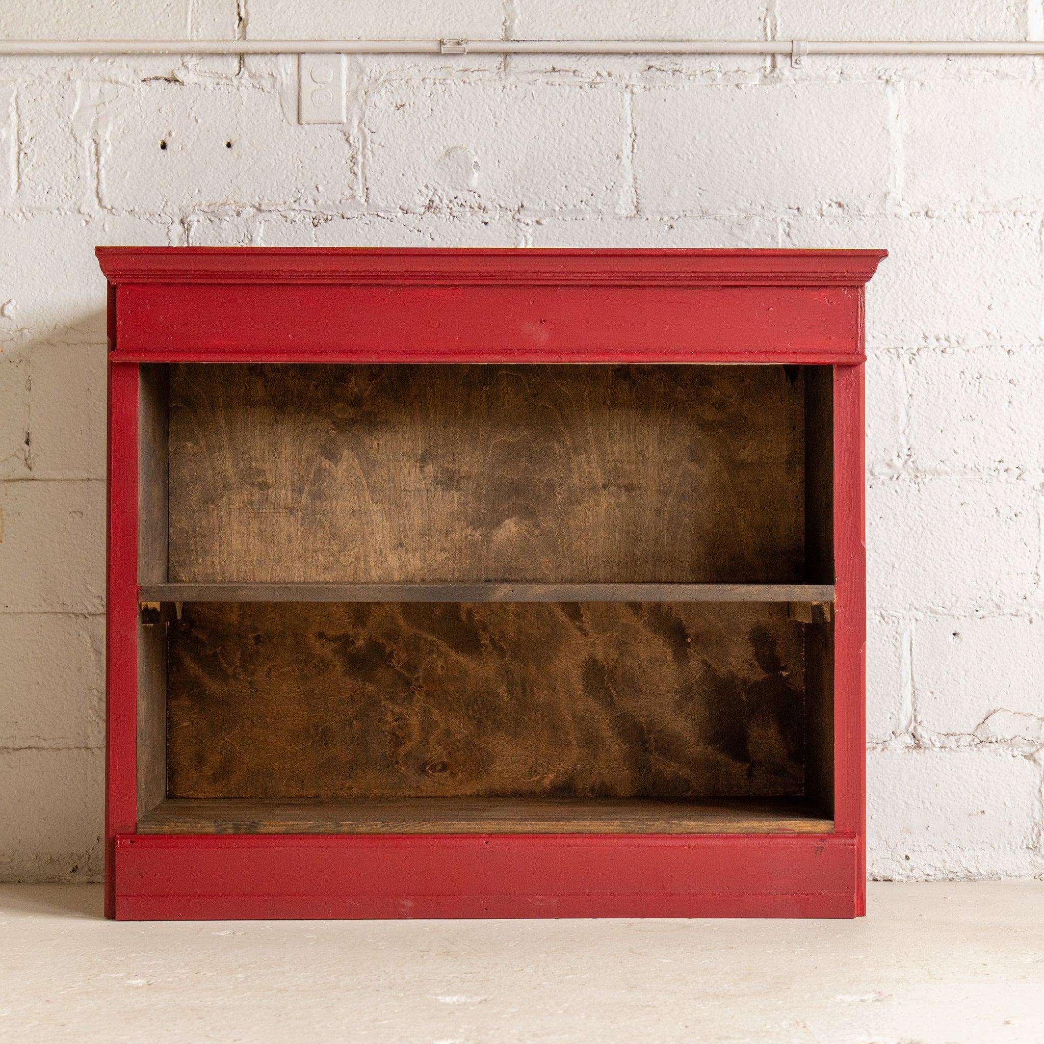 Vintage Red Bookcase
