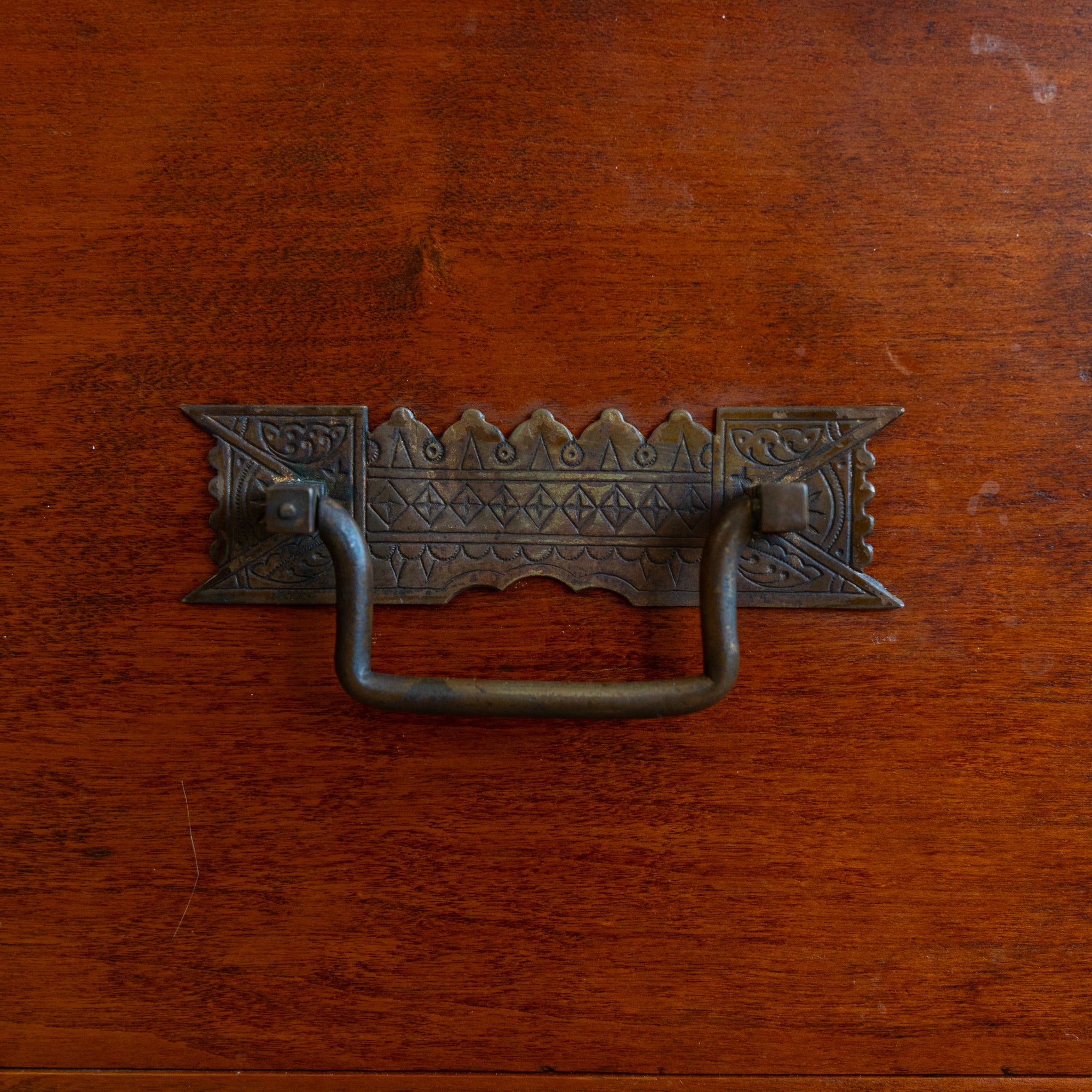 Frosted Leaded Glass Cabinet