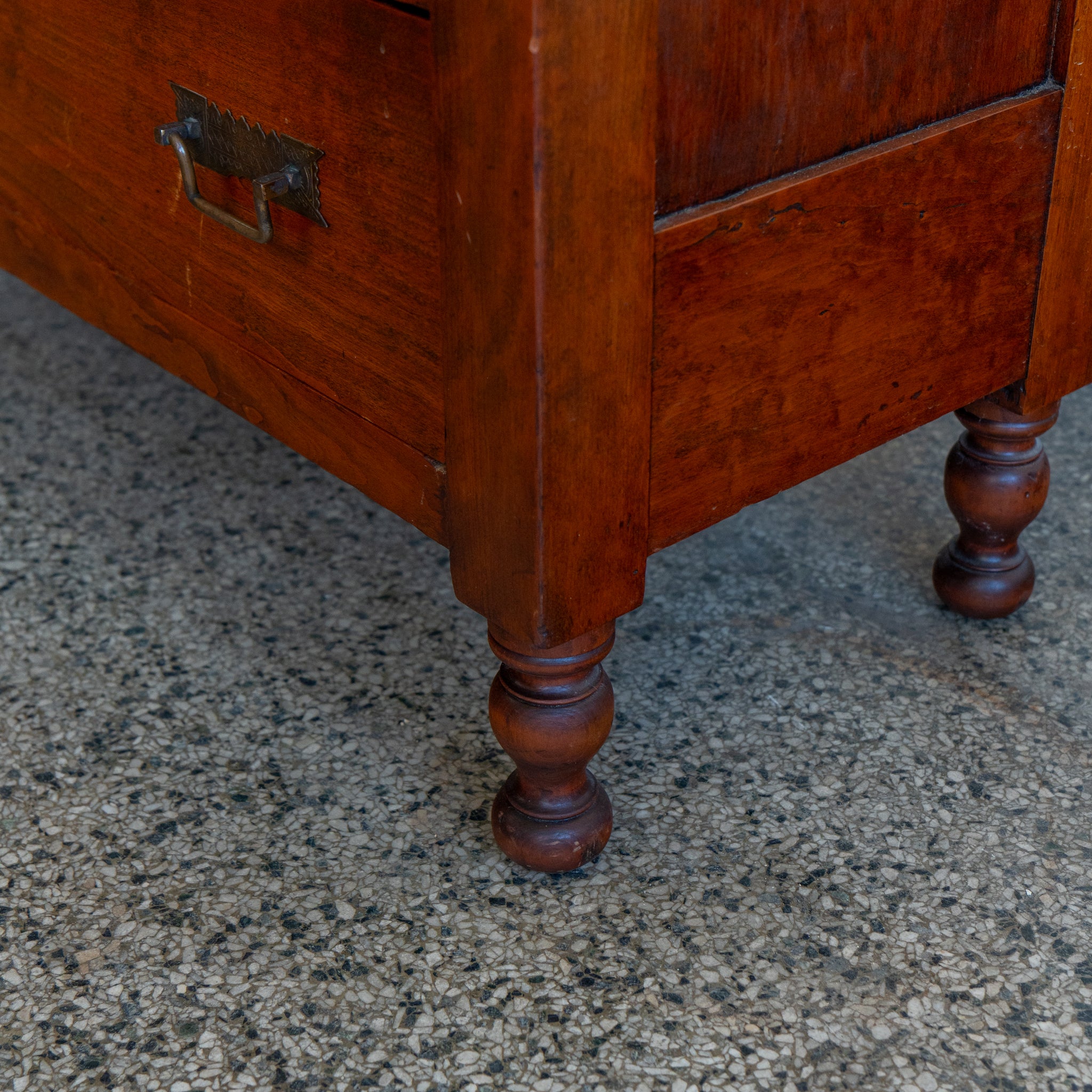 Frosted Leaded Glass Cabinet